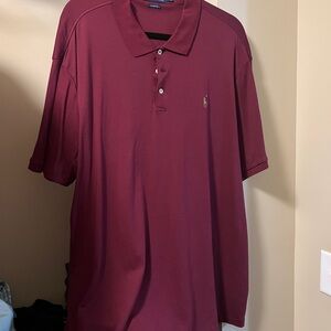 Ralph Lauren Men's Deep Red Polo Shirt